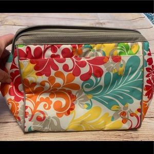 THIRTY ONE LINED MAKEUP BAG TROPICAL PRINT